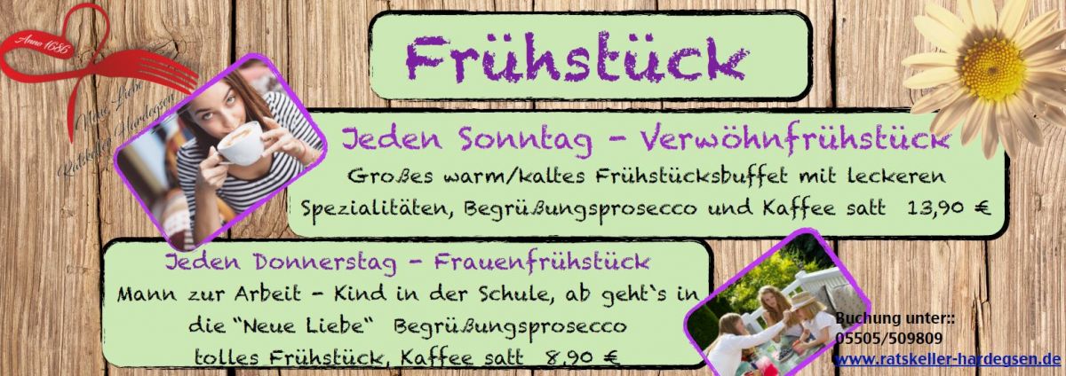 Sonntags Verwöhnfrühstück